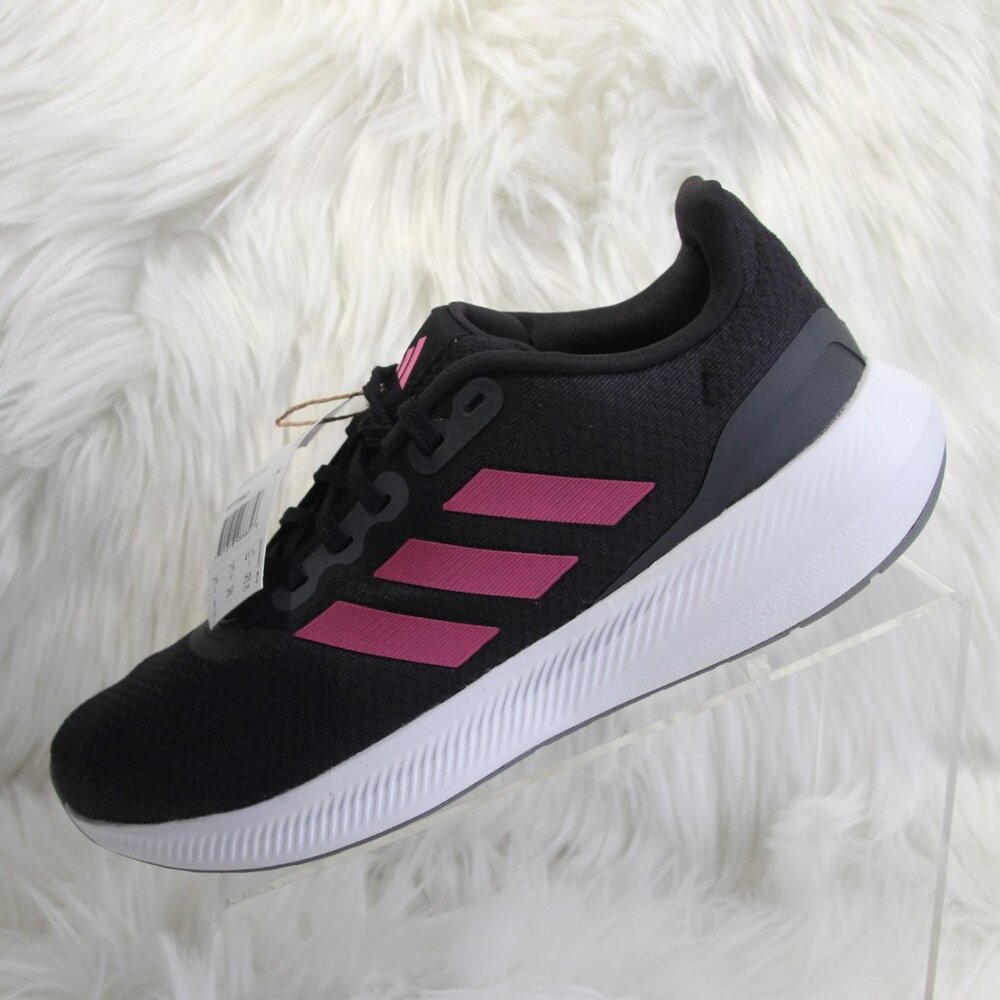 New Women's Adidas Run Falcon 3.0 W Black Pink Running Shoes Sneakers Size 9**